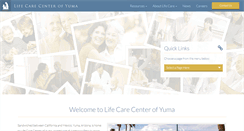 Desktop Screenshot of lifecarecenterofyuma.com
